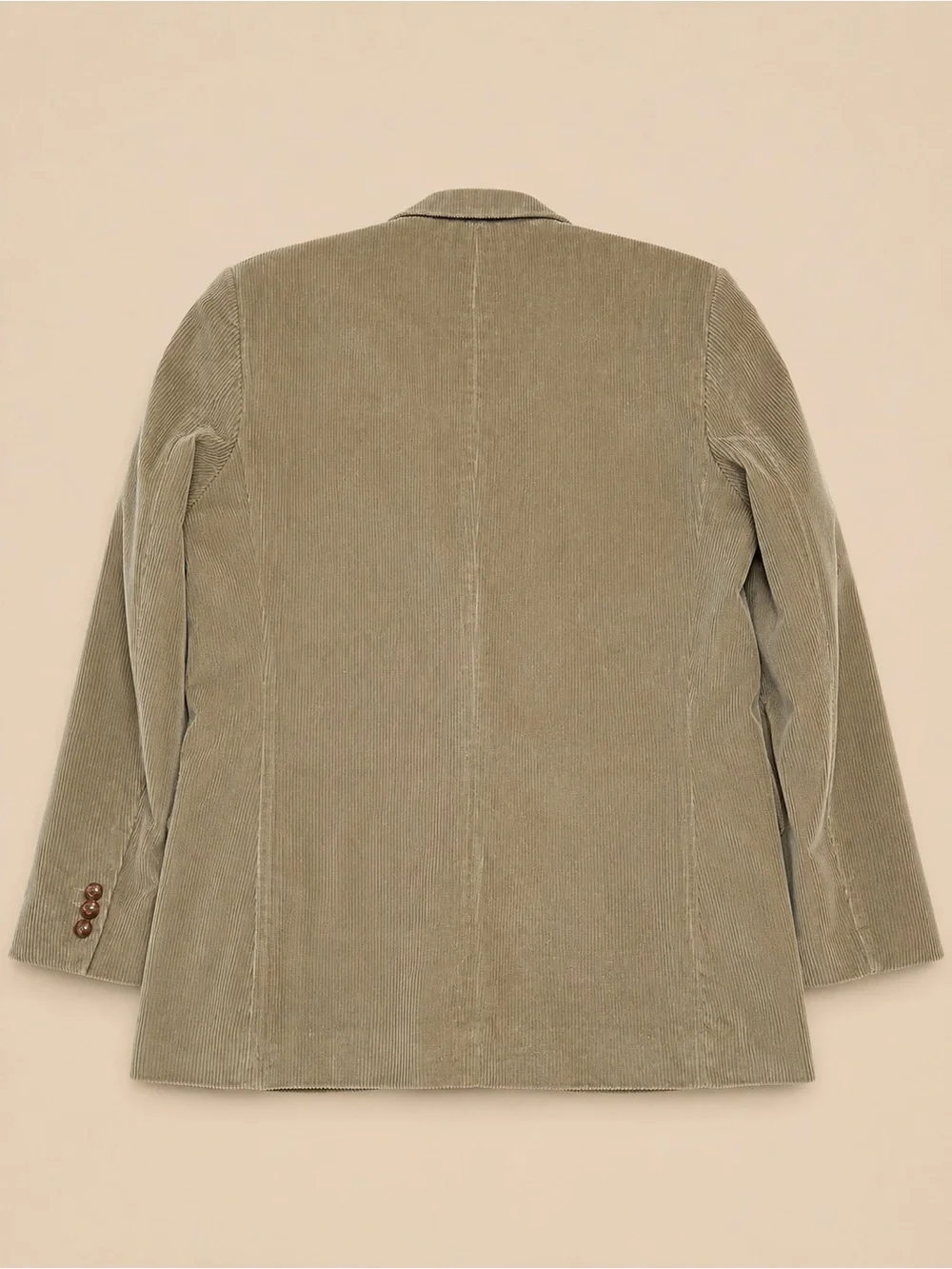 Monsieur Adolfo Men’s Corduroy Blazer 42R Olive Taupe Two-Button Sport Coat